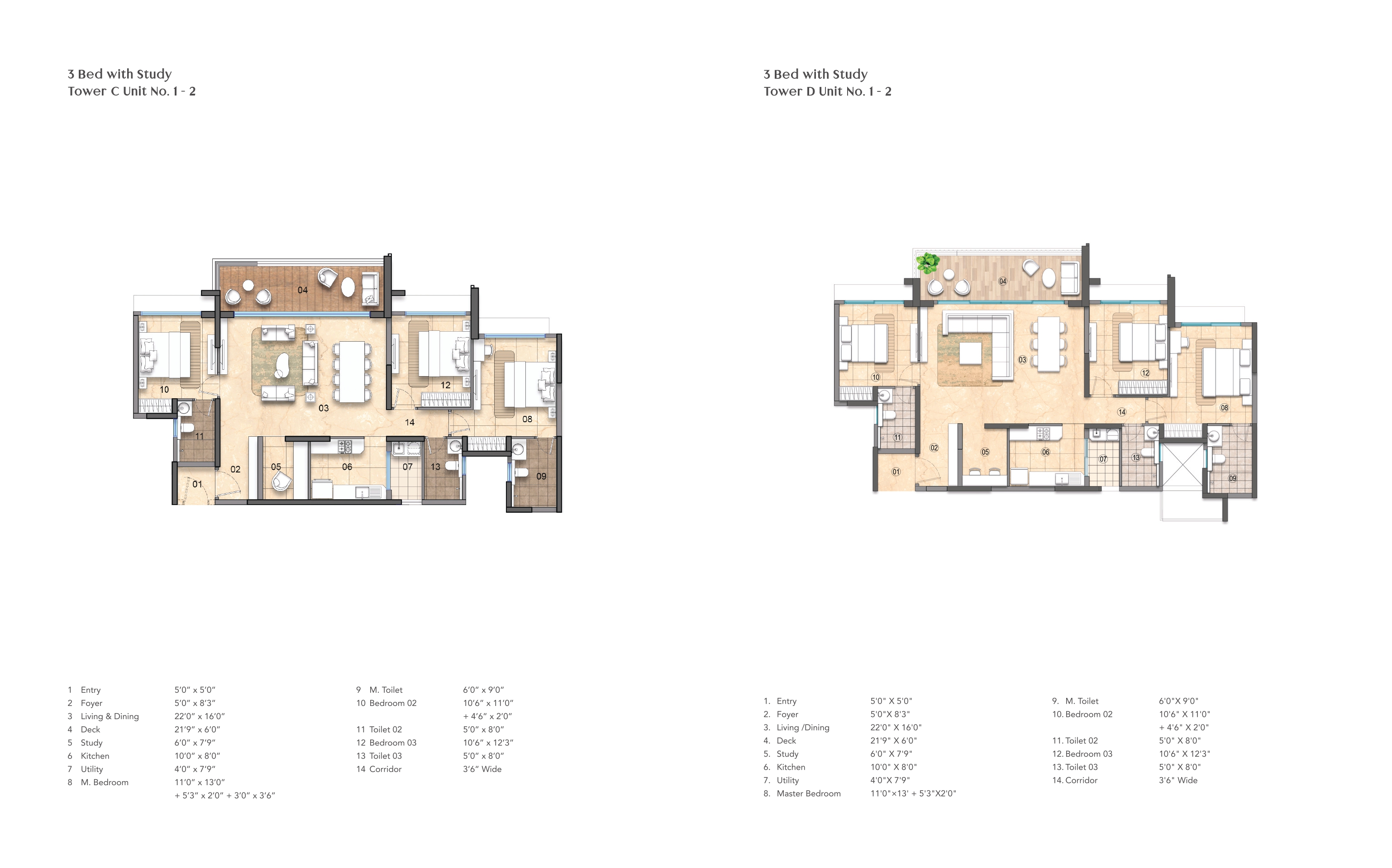 Lodha Haven 3.5 BHK floor plan
